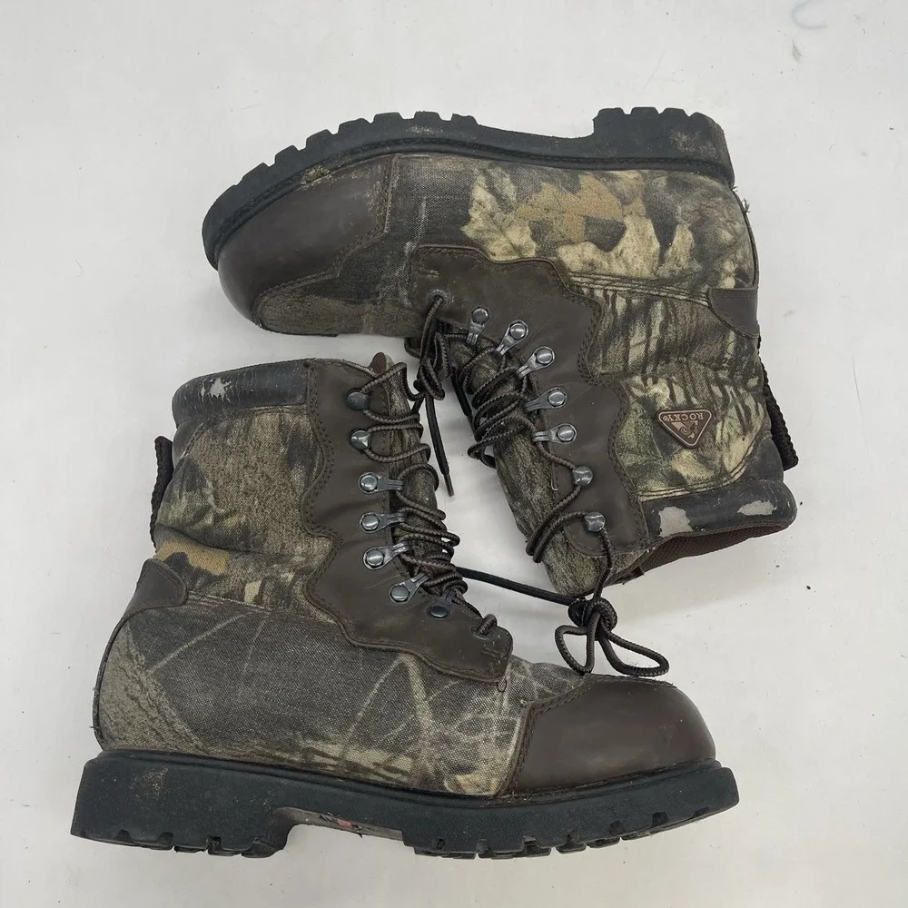 Rocky Thinsulate Boots Mens 6 Camouflage Hunting Hiking Workwear Lace Up